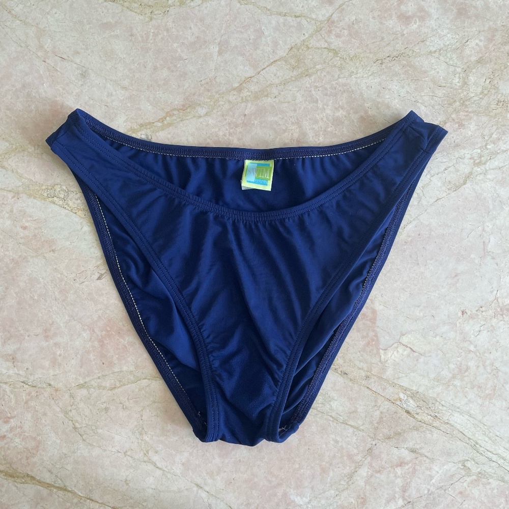 Swim Systems 90s High Cut Bikini bottom | Navy Blue